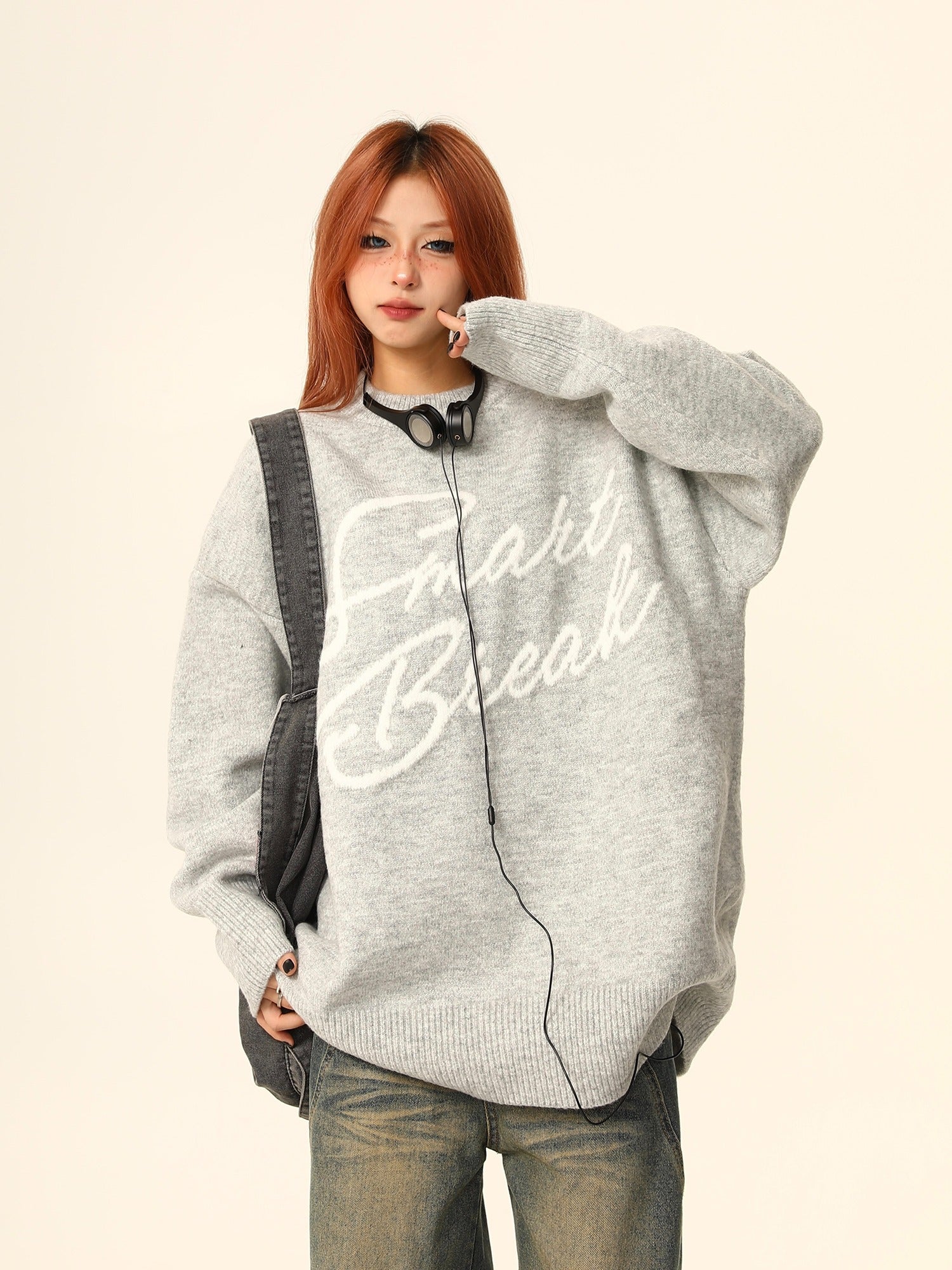 Smart Break Oversized Sweater Jacket