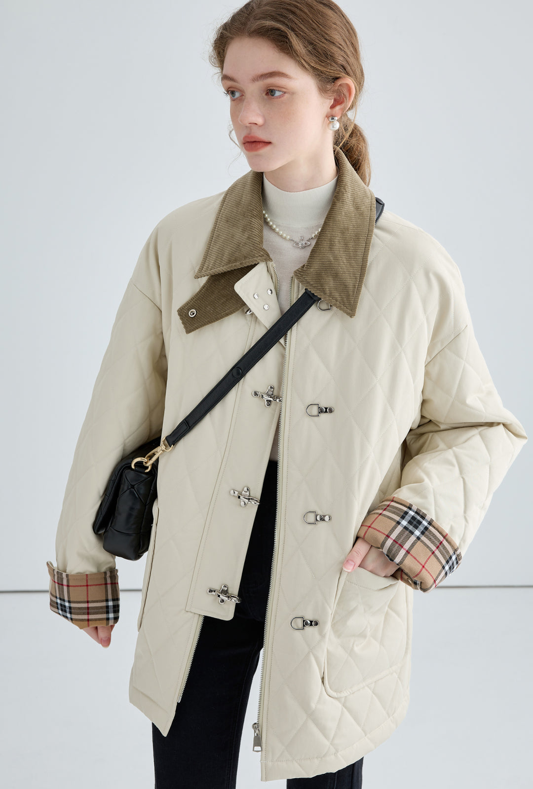 Switched Quilted Cotton Jacket - chiclara