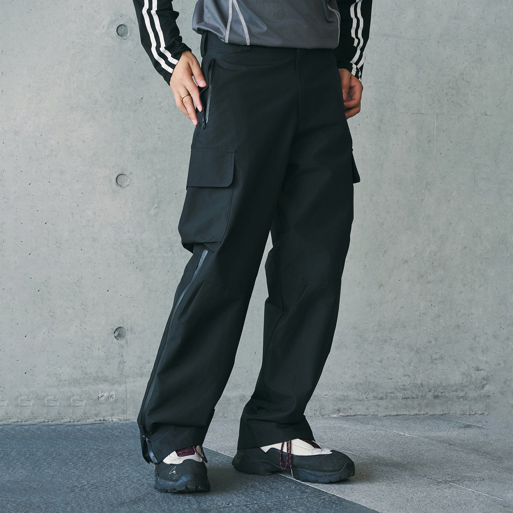 Utility Pleated Spliced Cargo Pants