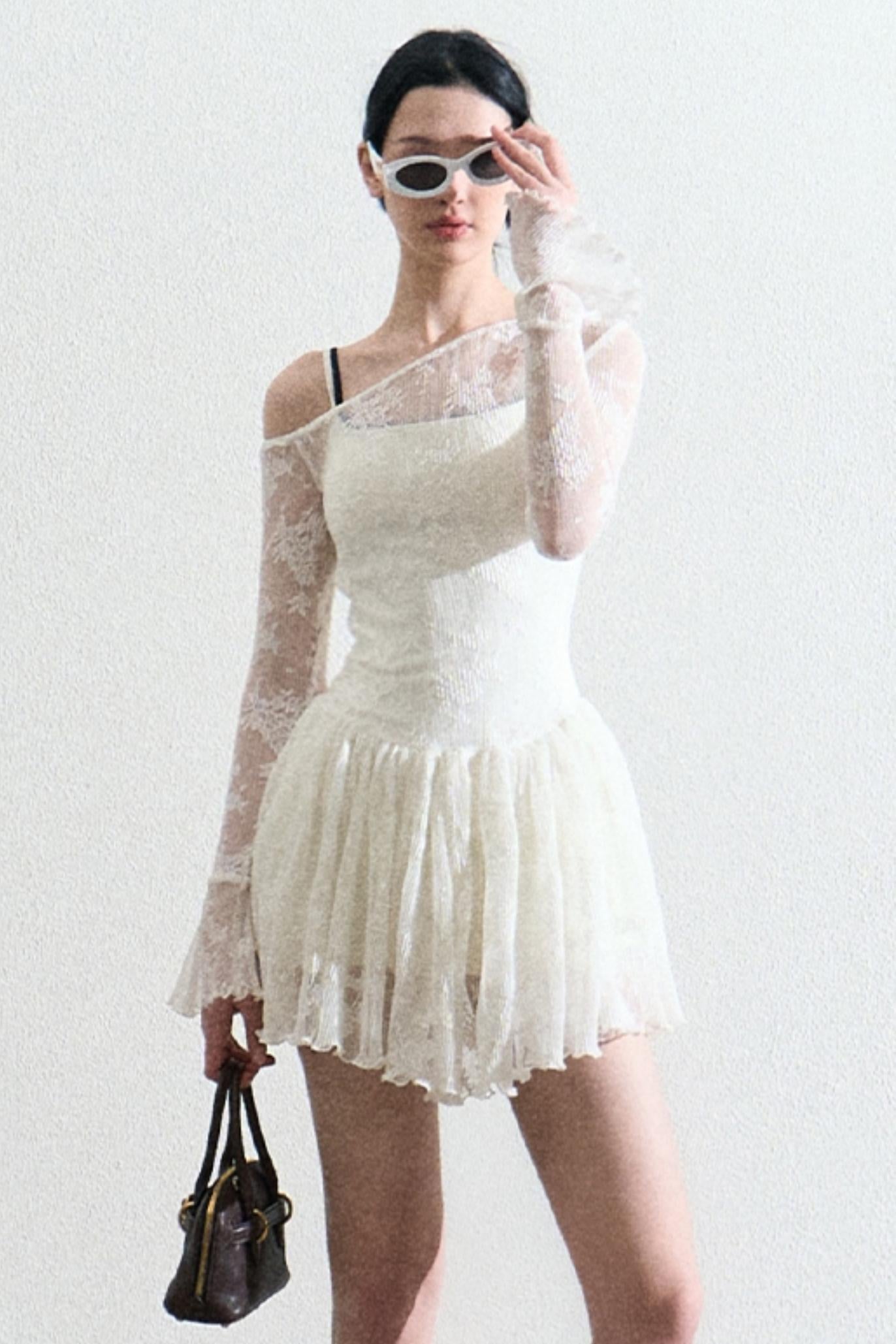 White Lace Dress Set-Up