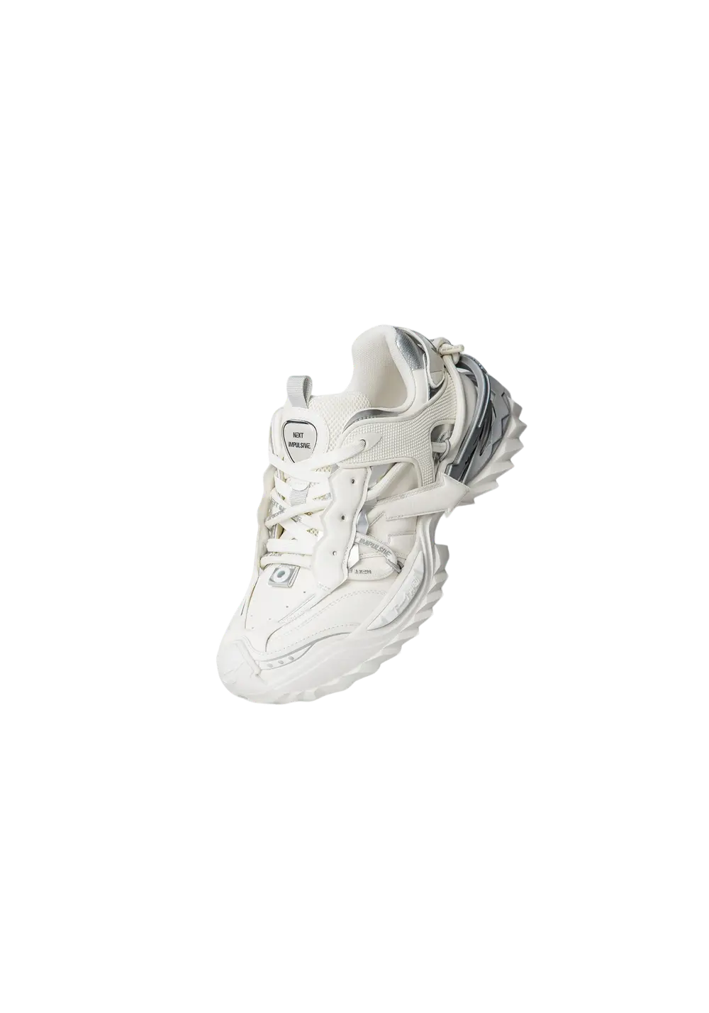 Black Air-Cushion Platform Sneakers