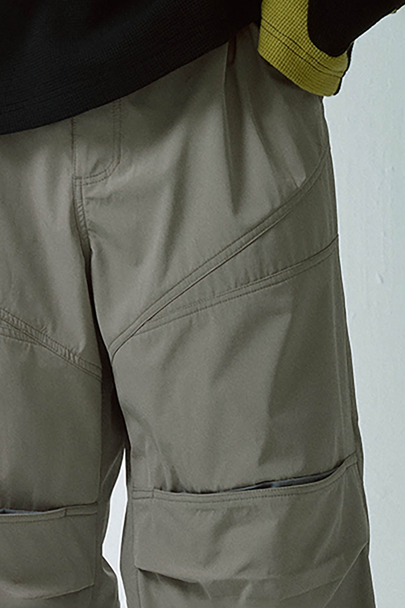 Wide-Leg Panel Utility Pants