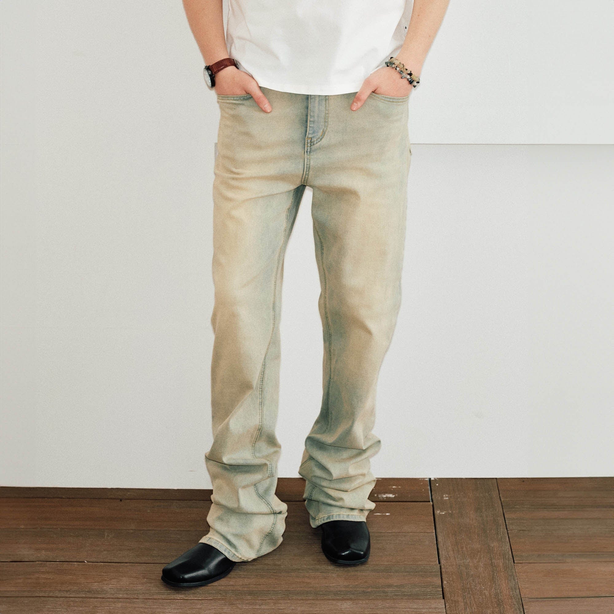 Light Wash Bootcut Jeans