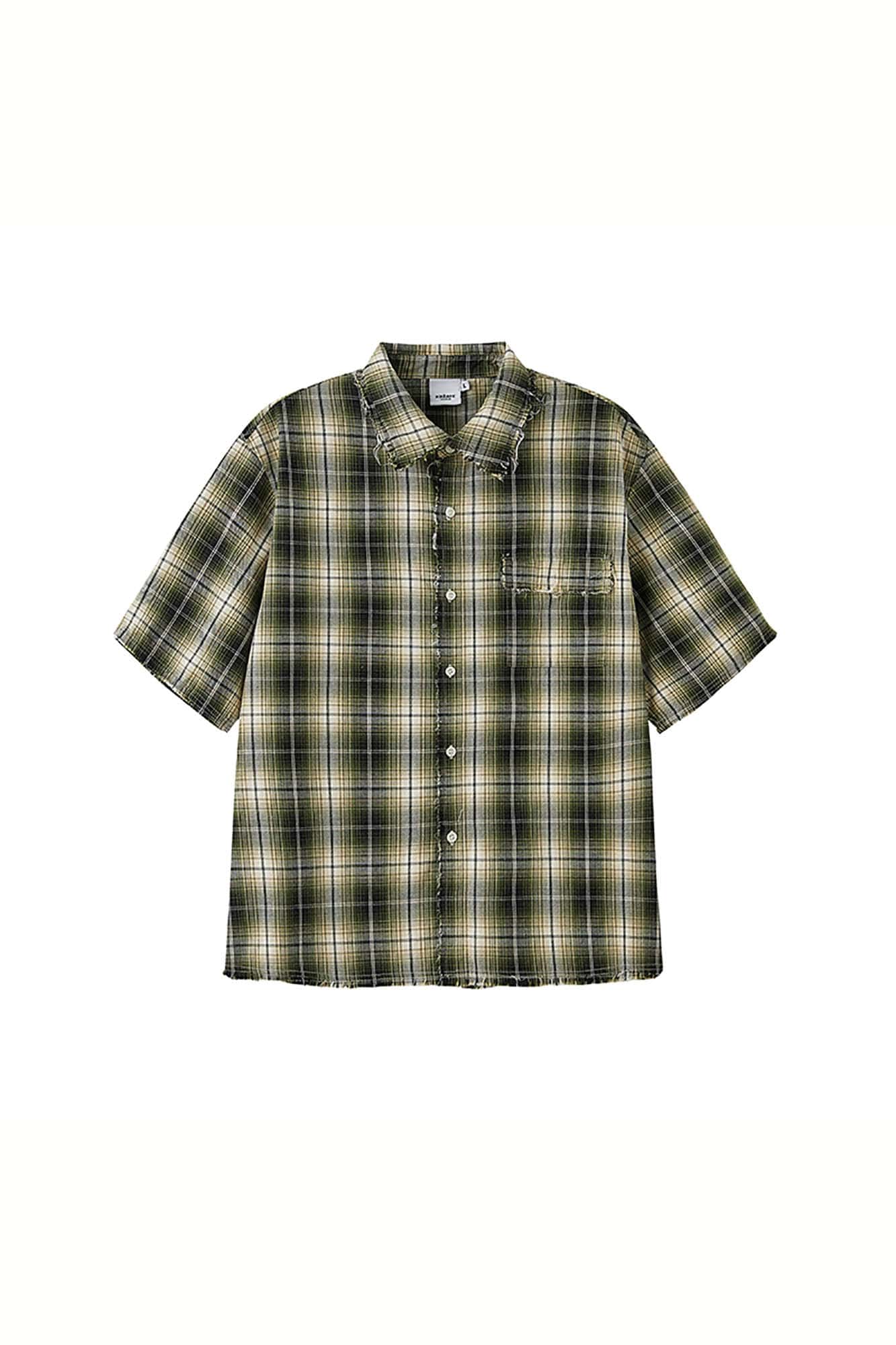 Plaid Shirt -Ärmelhemd