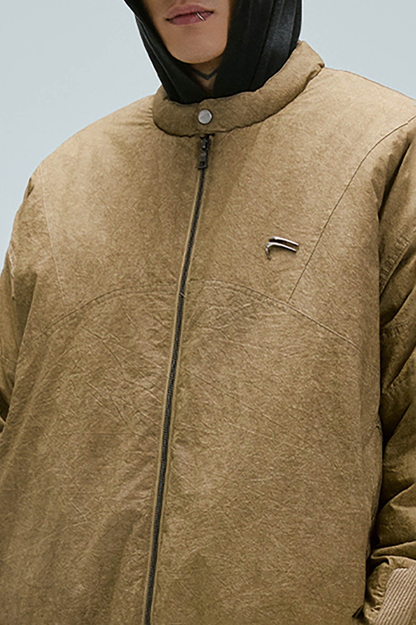 Washed Canvas Puffer Jacket