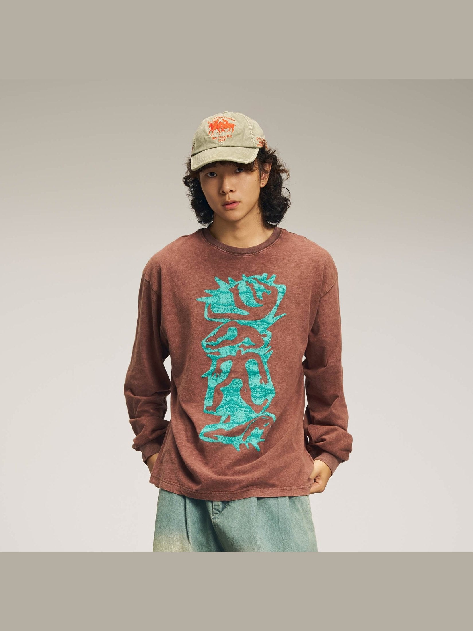 Vintage Skater Langarm Tee