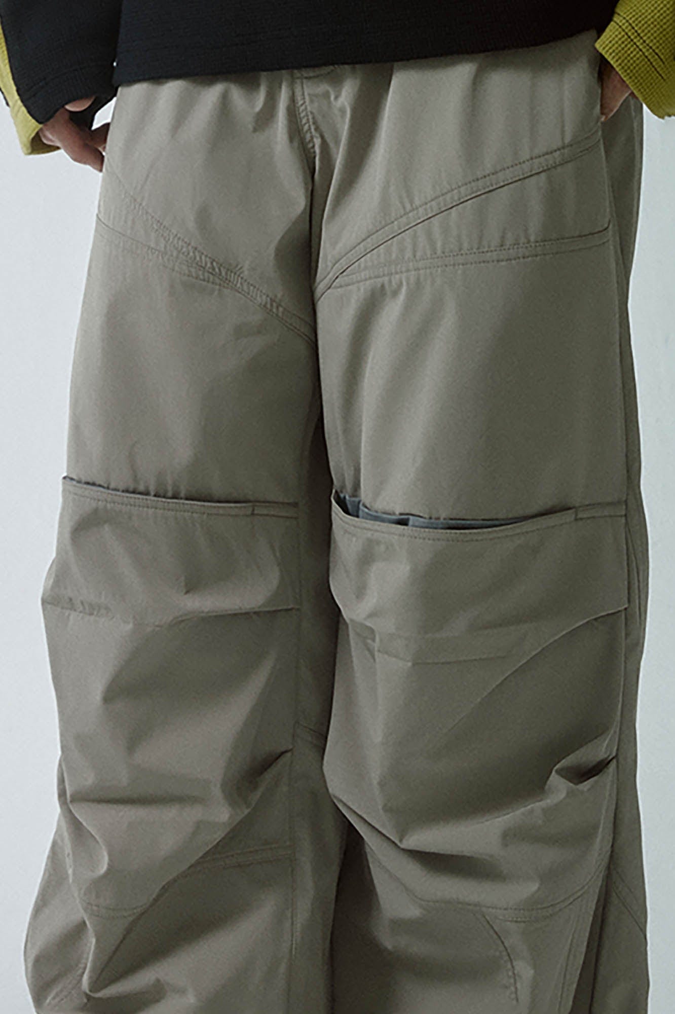 Wide-Leg Panel Utility Pants