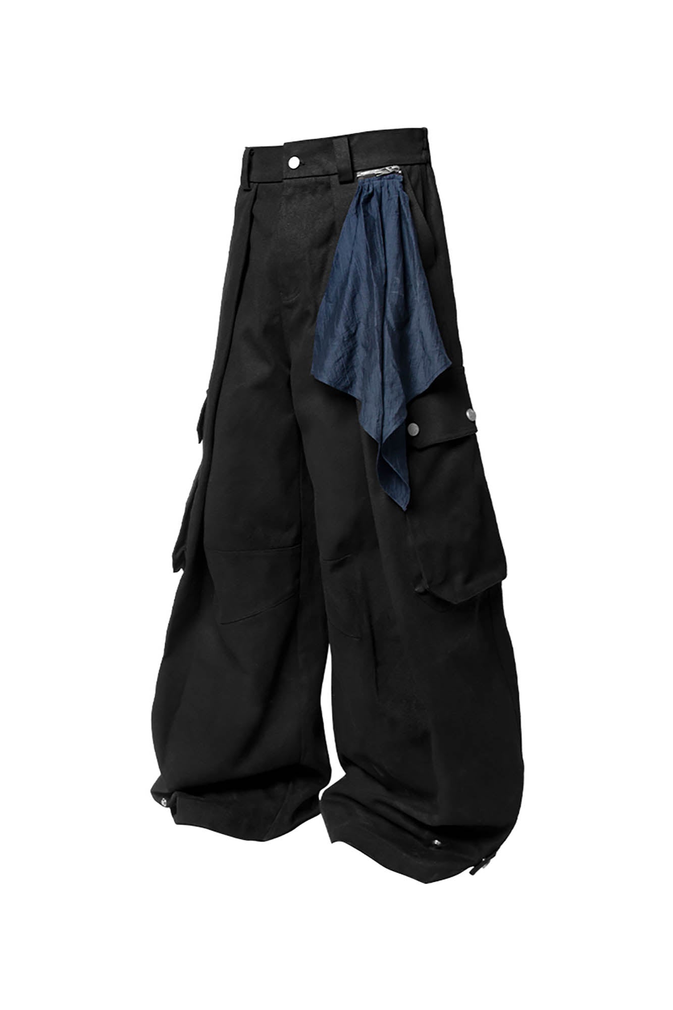 Scarf Cargo Wide Leg Pants