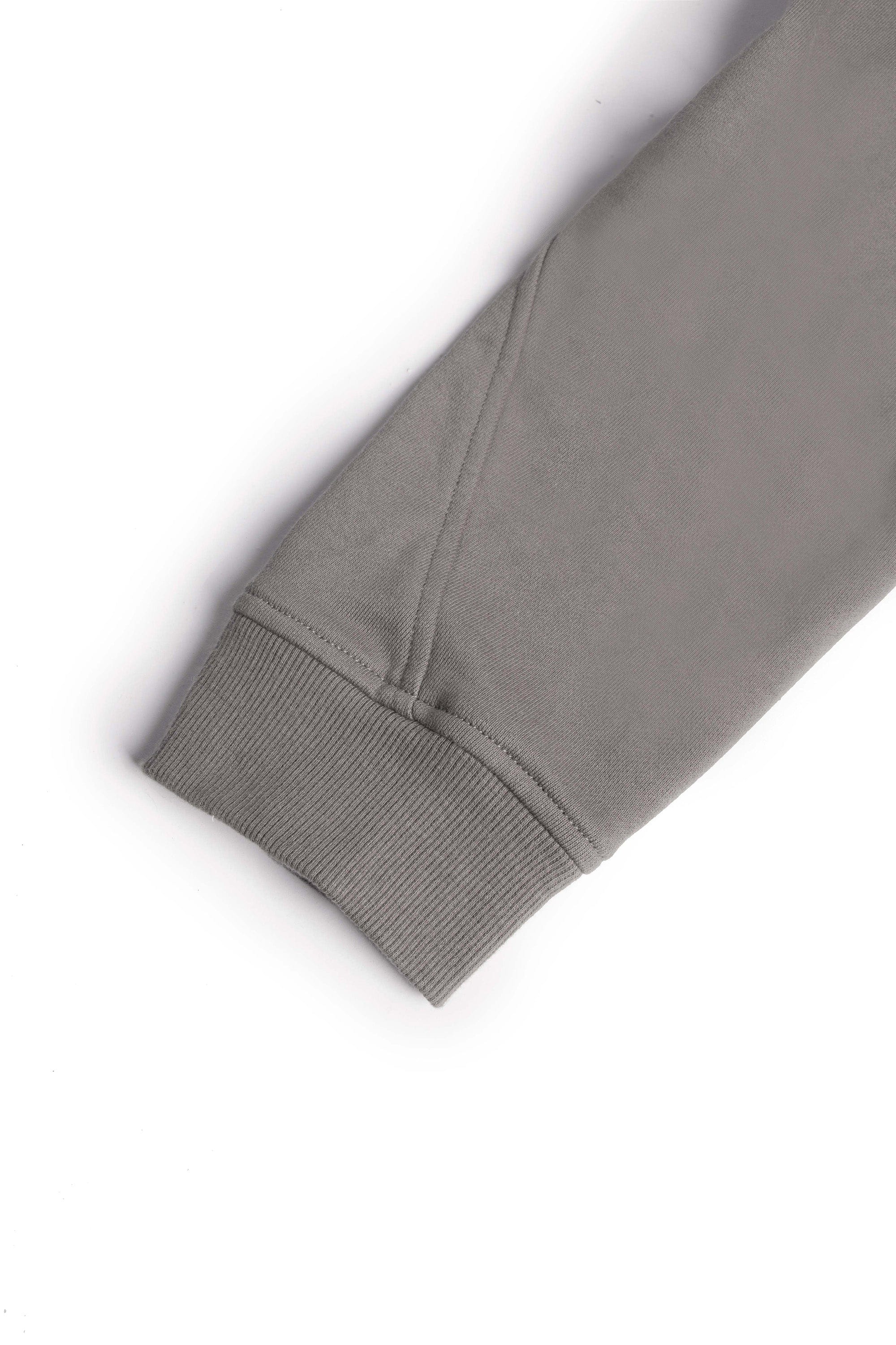 Spliced Zipper Grey Hoodie