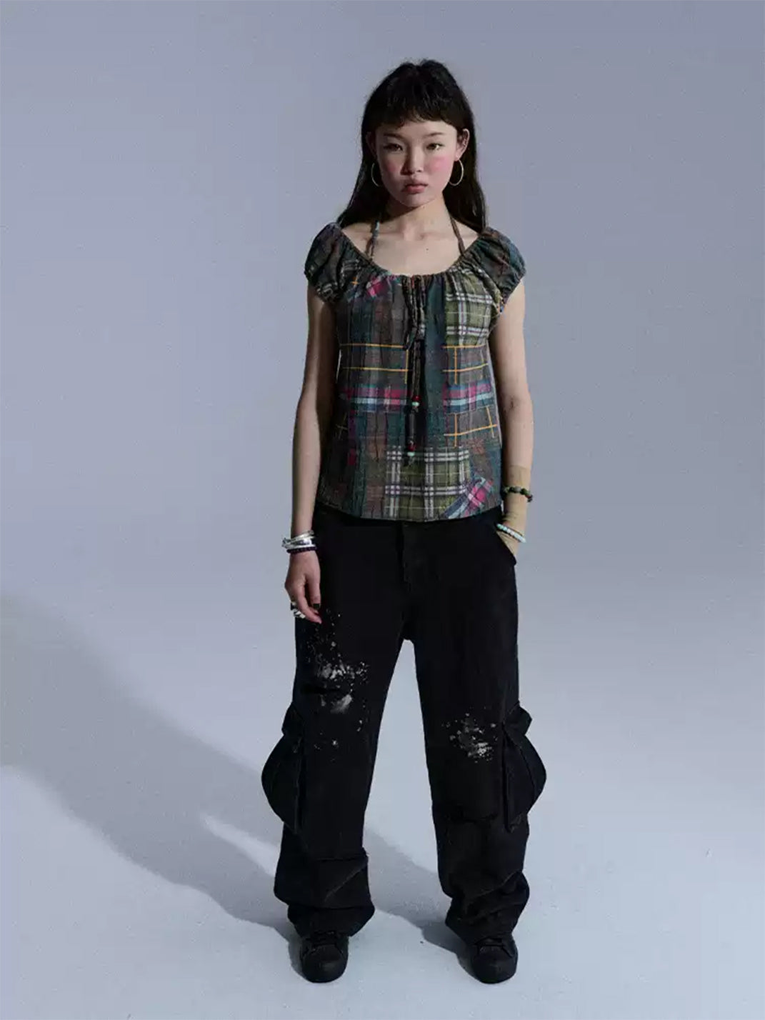 Distressed Washed Ripped Pants