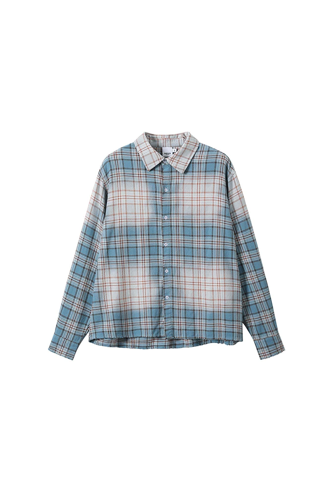 Blue Plaid Flannel Shirt