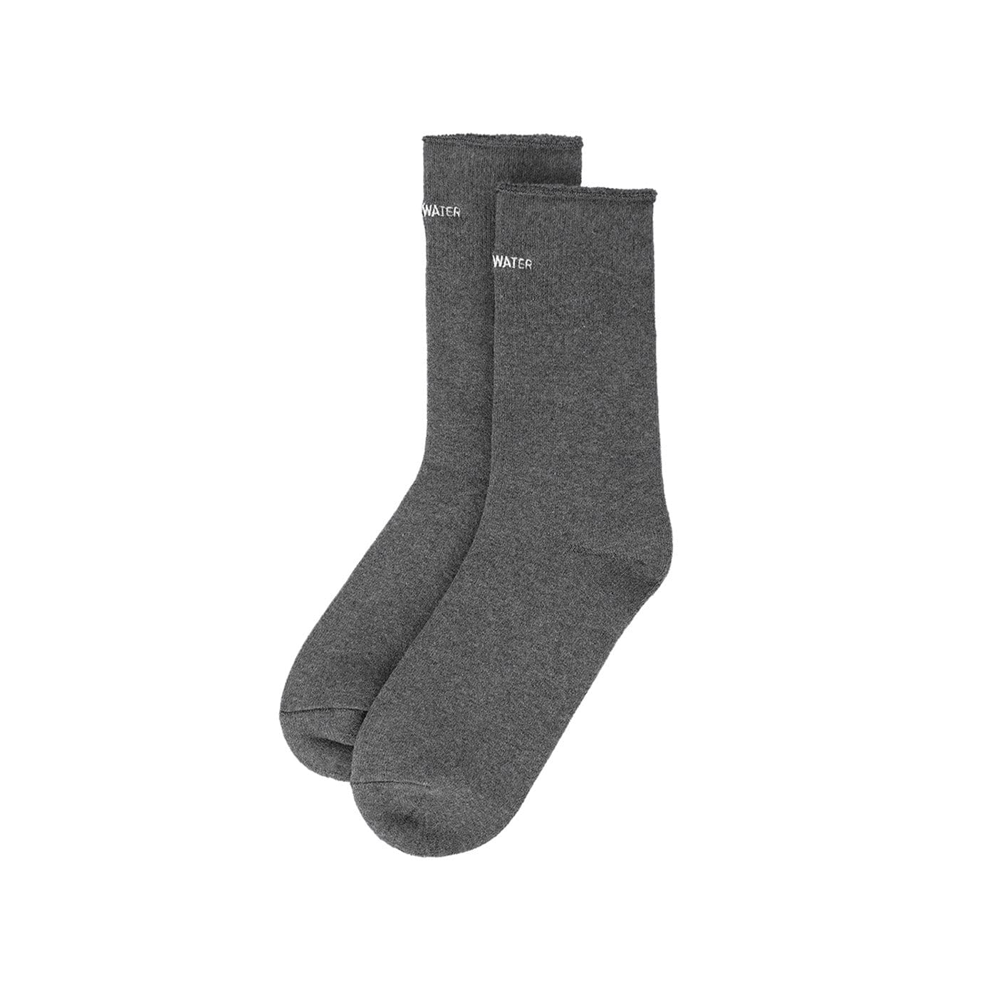 Grey Underwater Embroidered Logo Socks