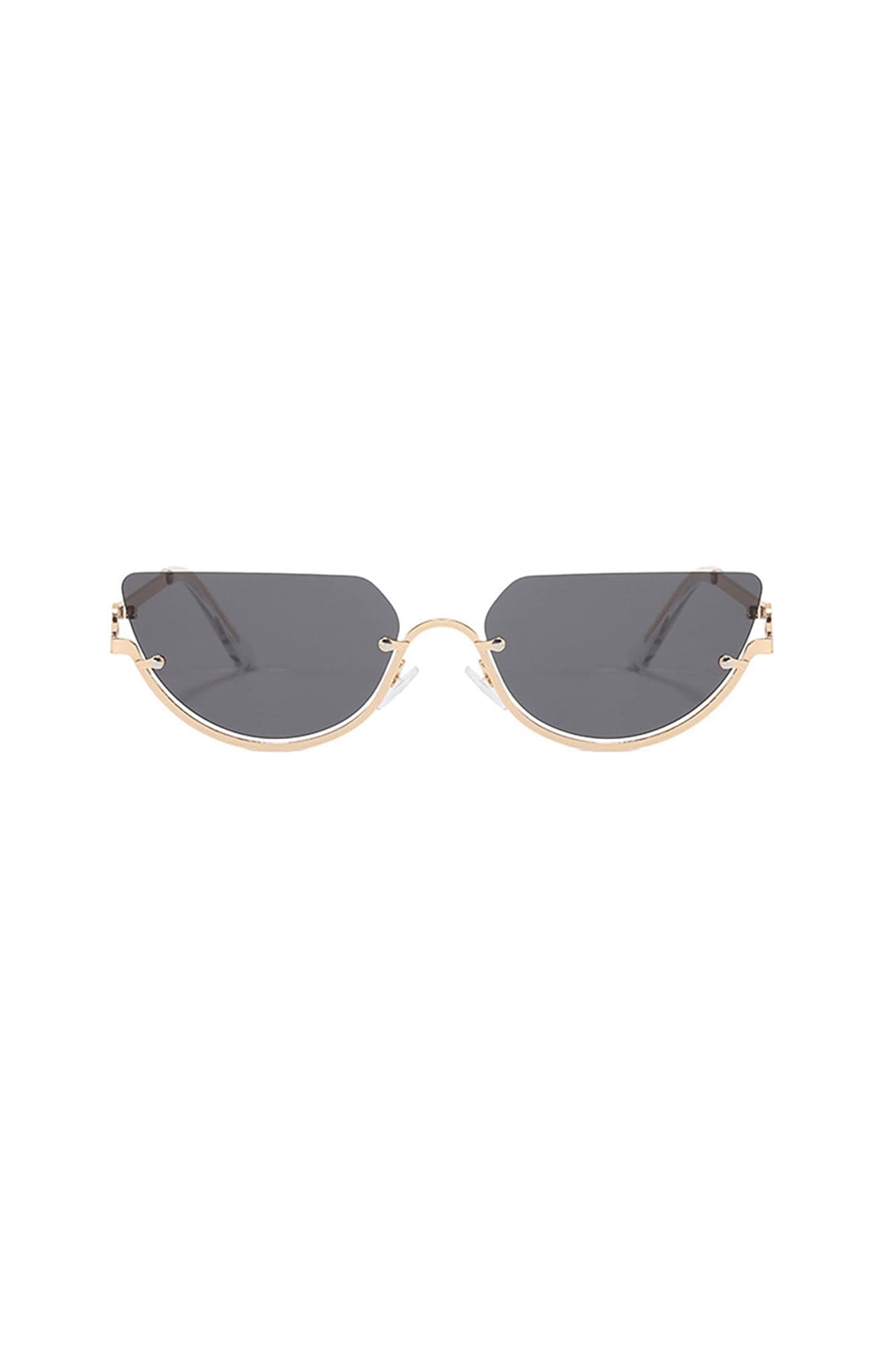 Arched-Bridge Floating Oval Fashion Glasses - view 7