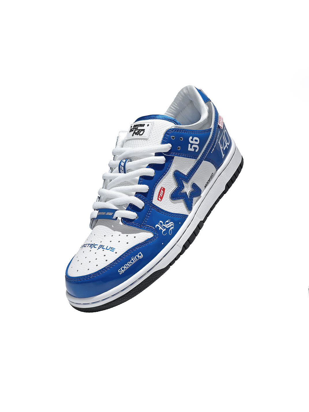 Electric Blue Retro Sneakers