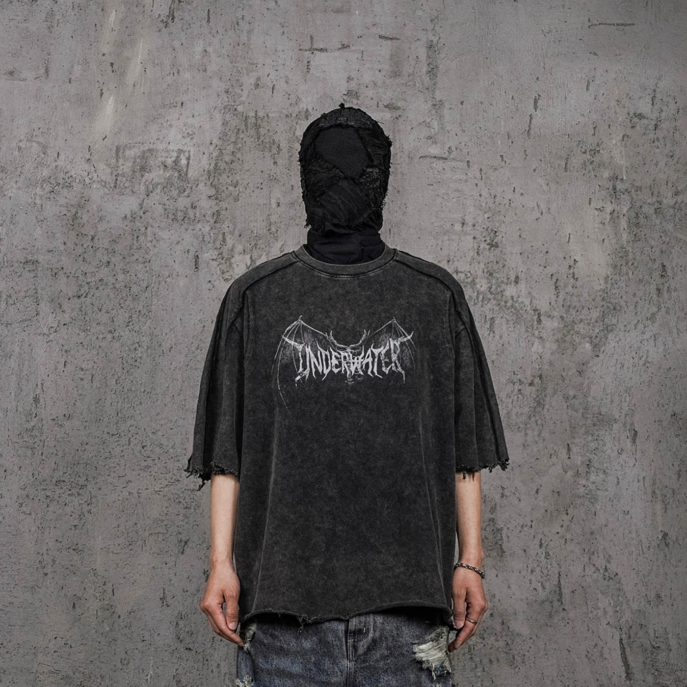 Raw Edge Gothic Washed T-Shirt