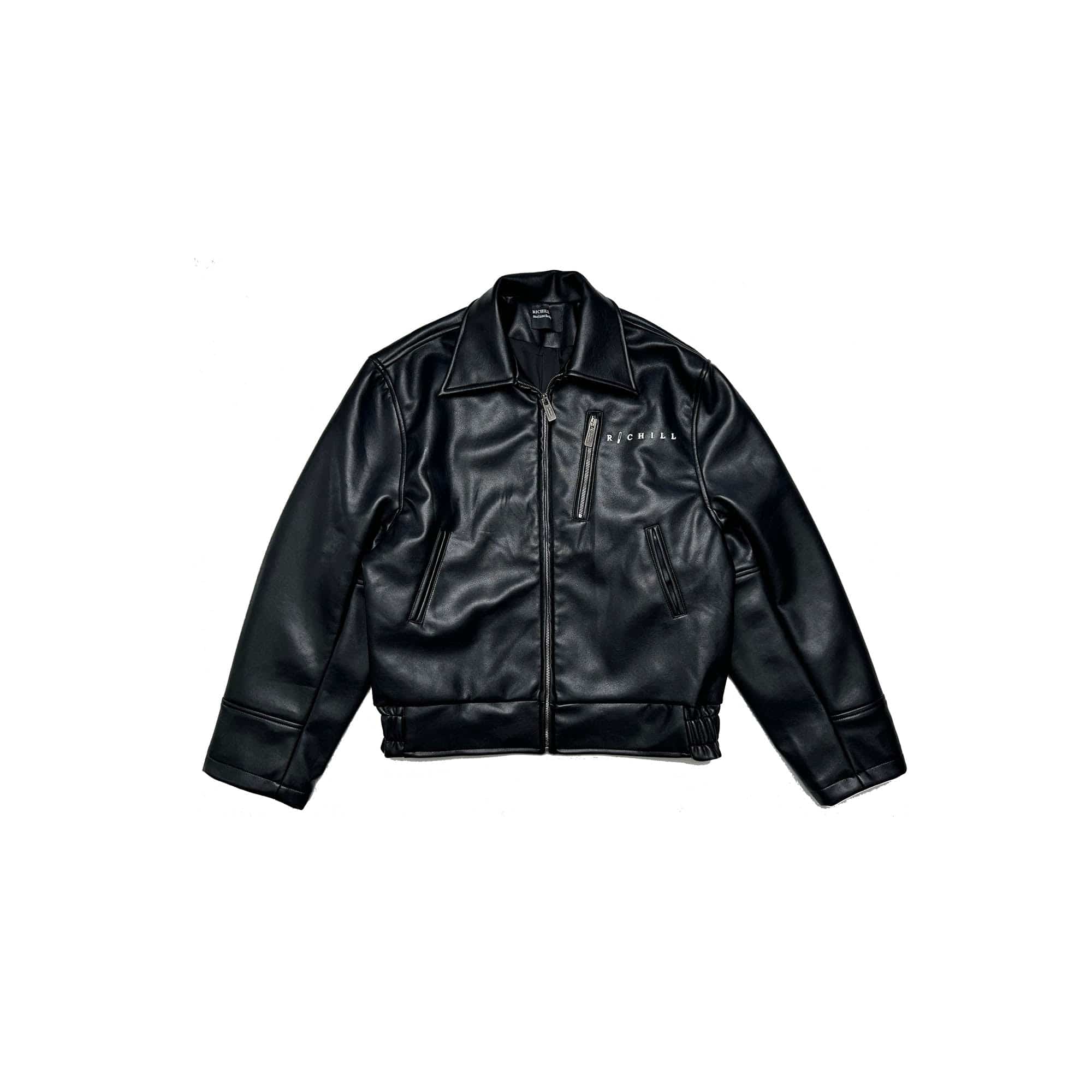 Black Leather Racing Jacket