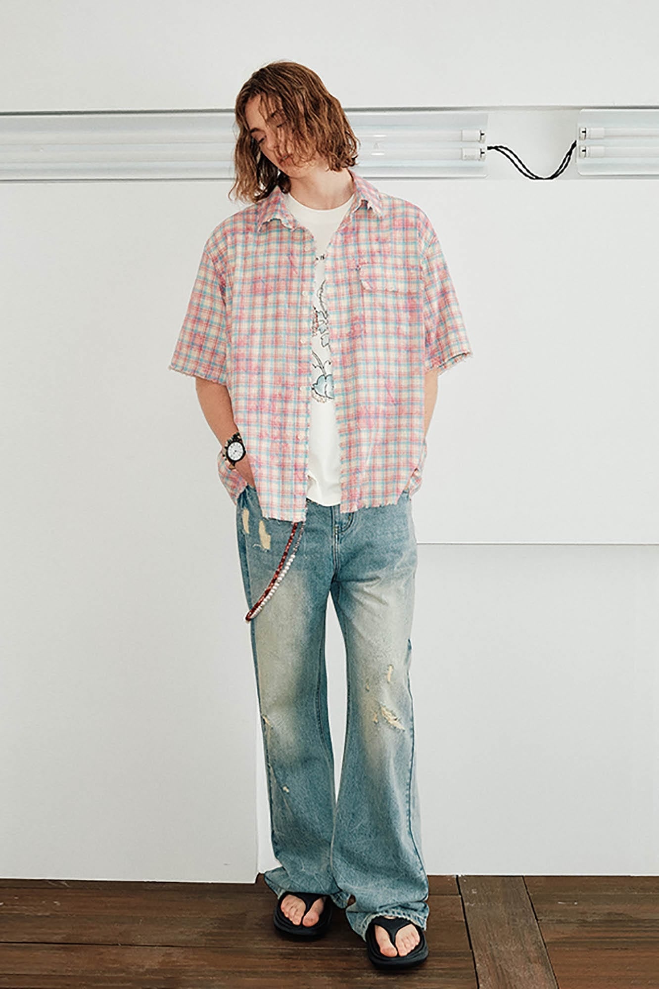 Plaid Short Sleeve Shirt