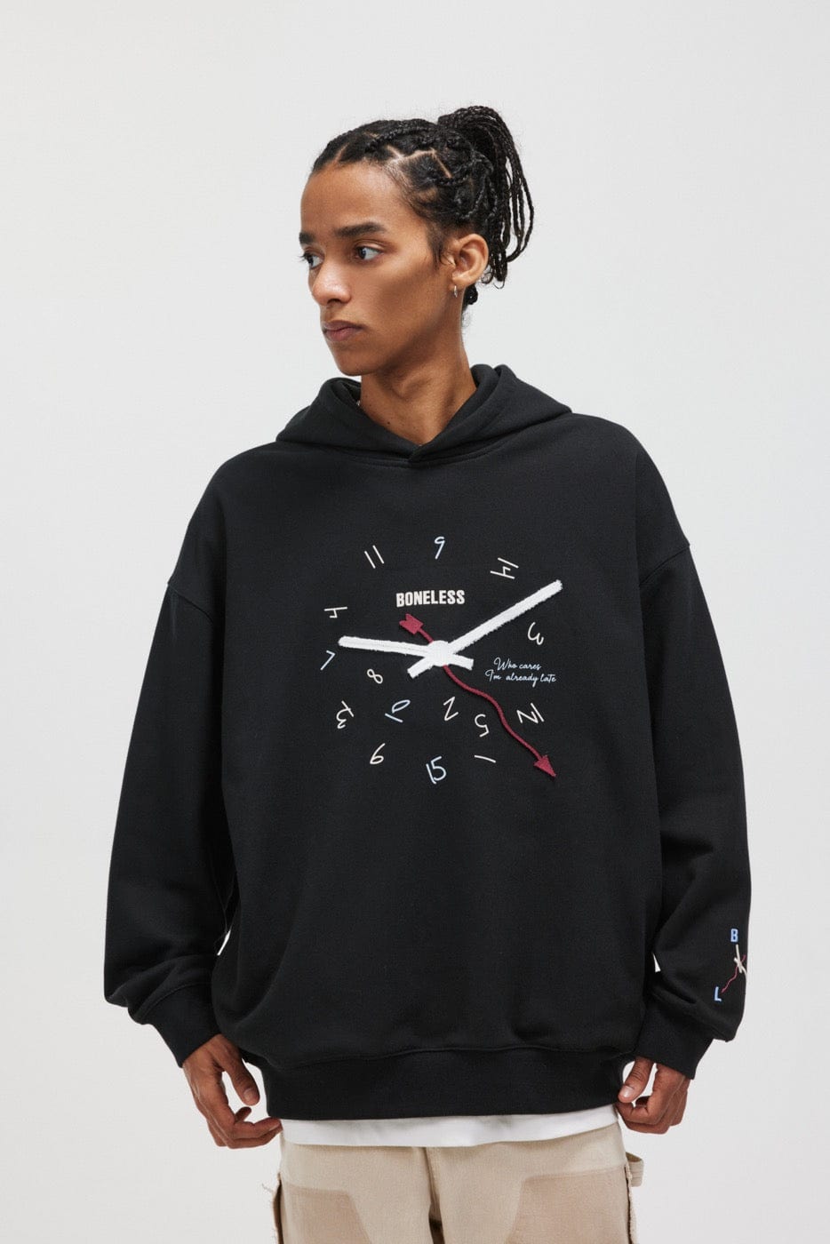 Clock Print Hoodie