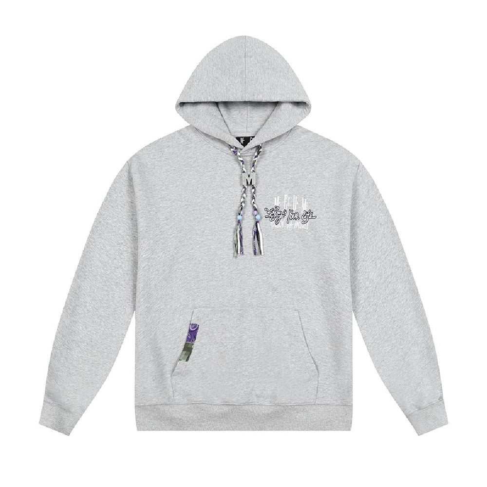 Washed Hoodie with Embroidered Logo - chiclara