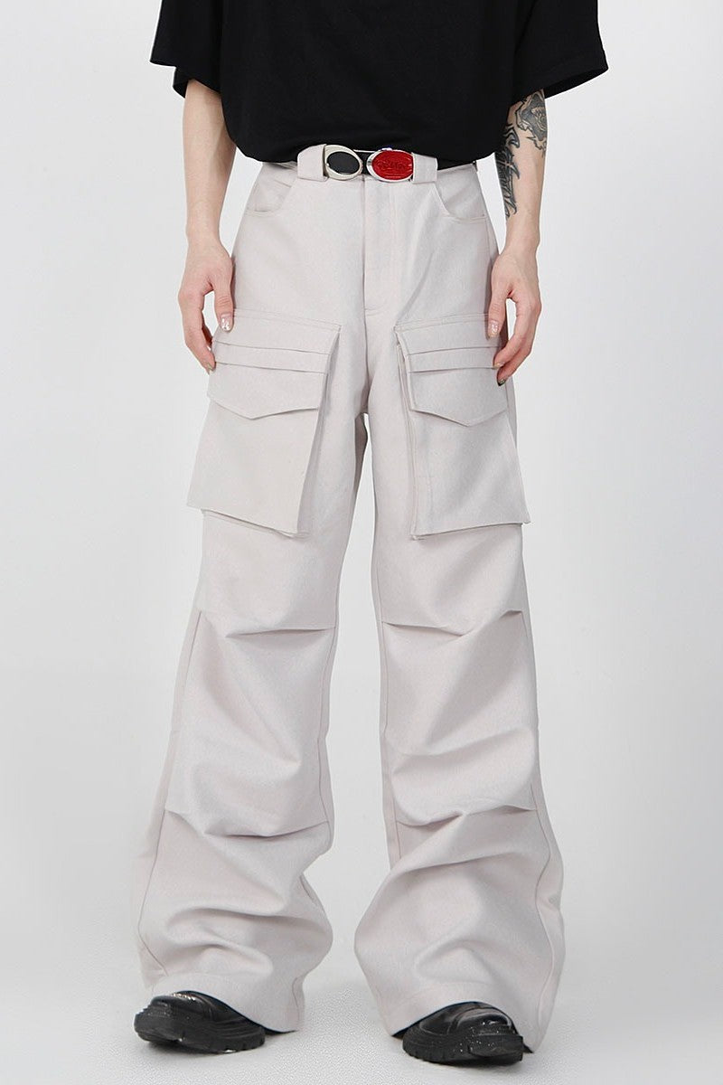 Pleated Straight Fit Pants - chiclara