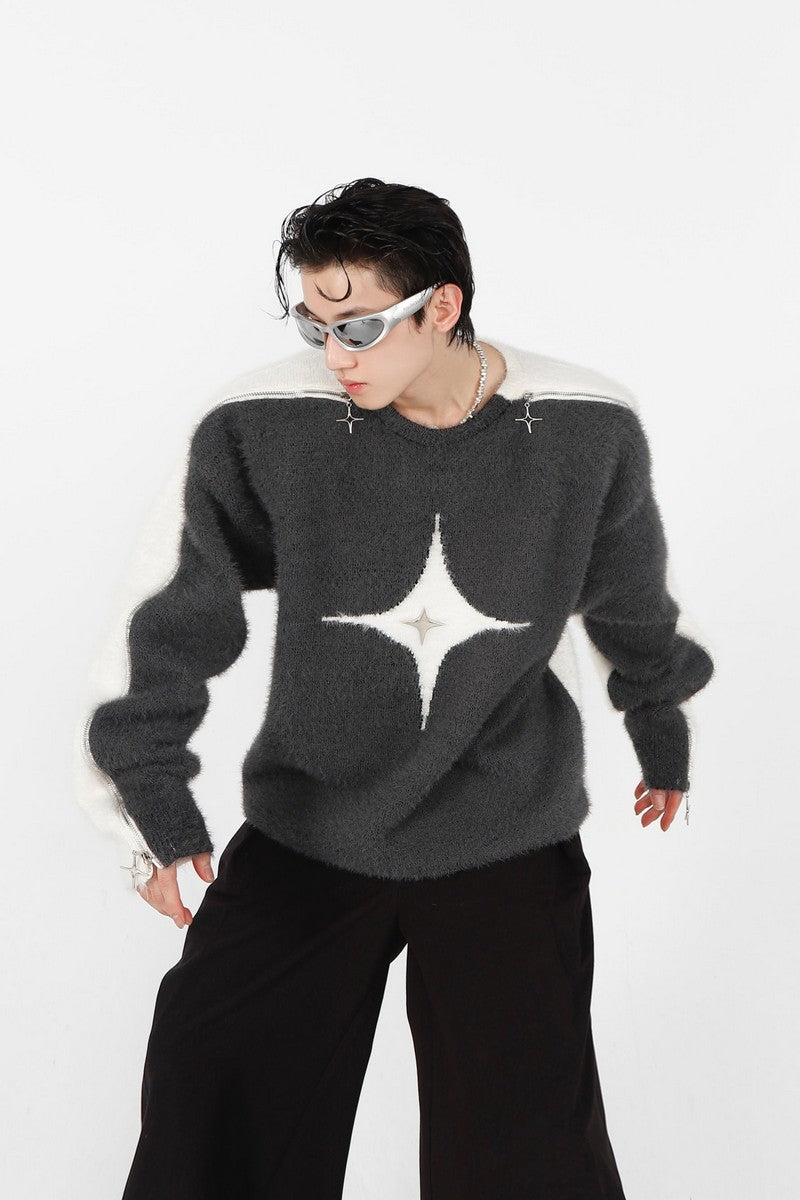 Mohair Sweater with Logo - chiclara