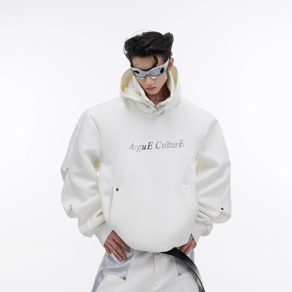 Oversized Hoodie with Logo - chiclara