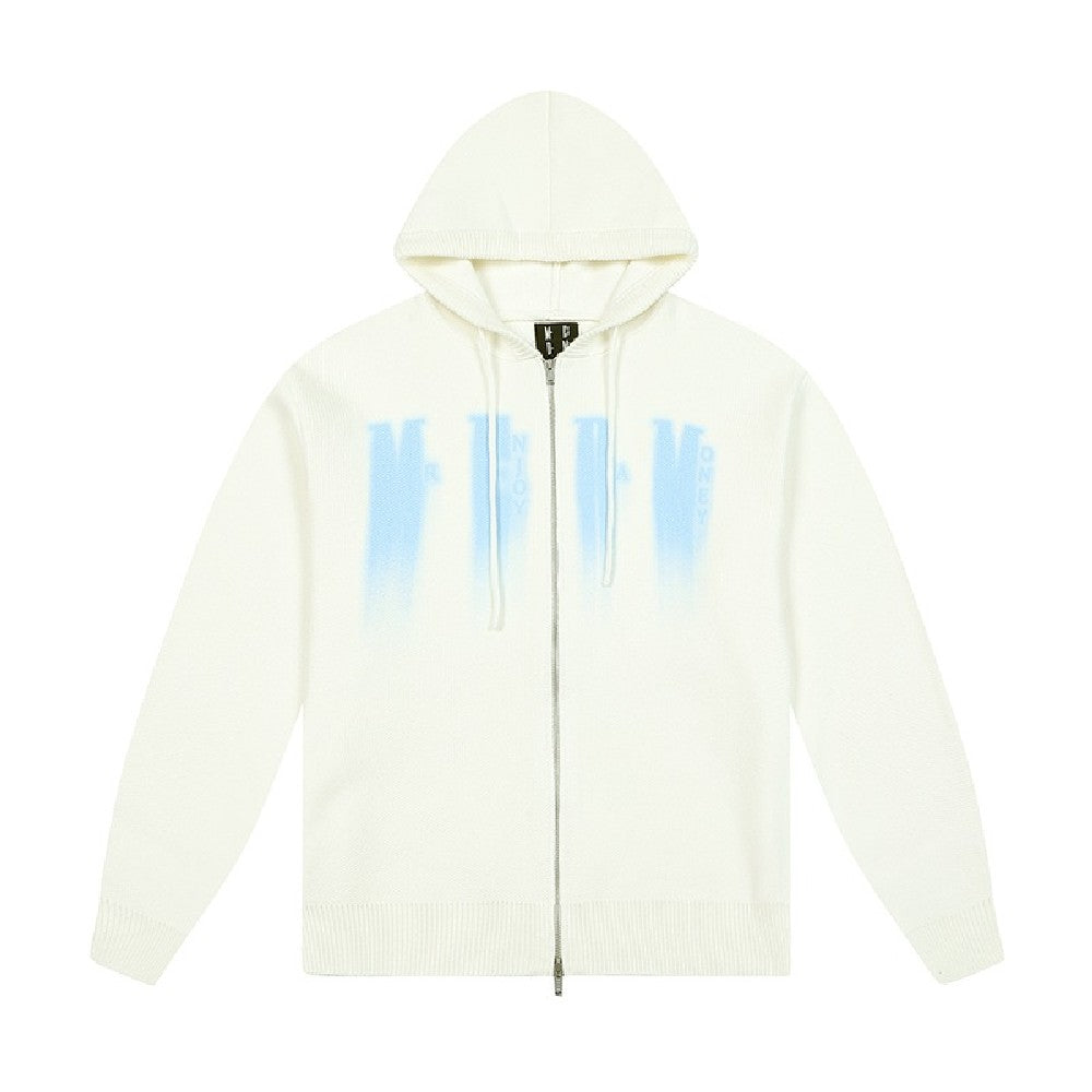 Zip-Up Hoodie with Motion Logo - chiclara