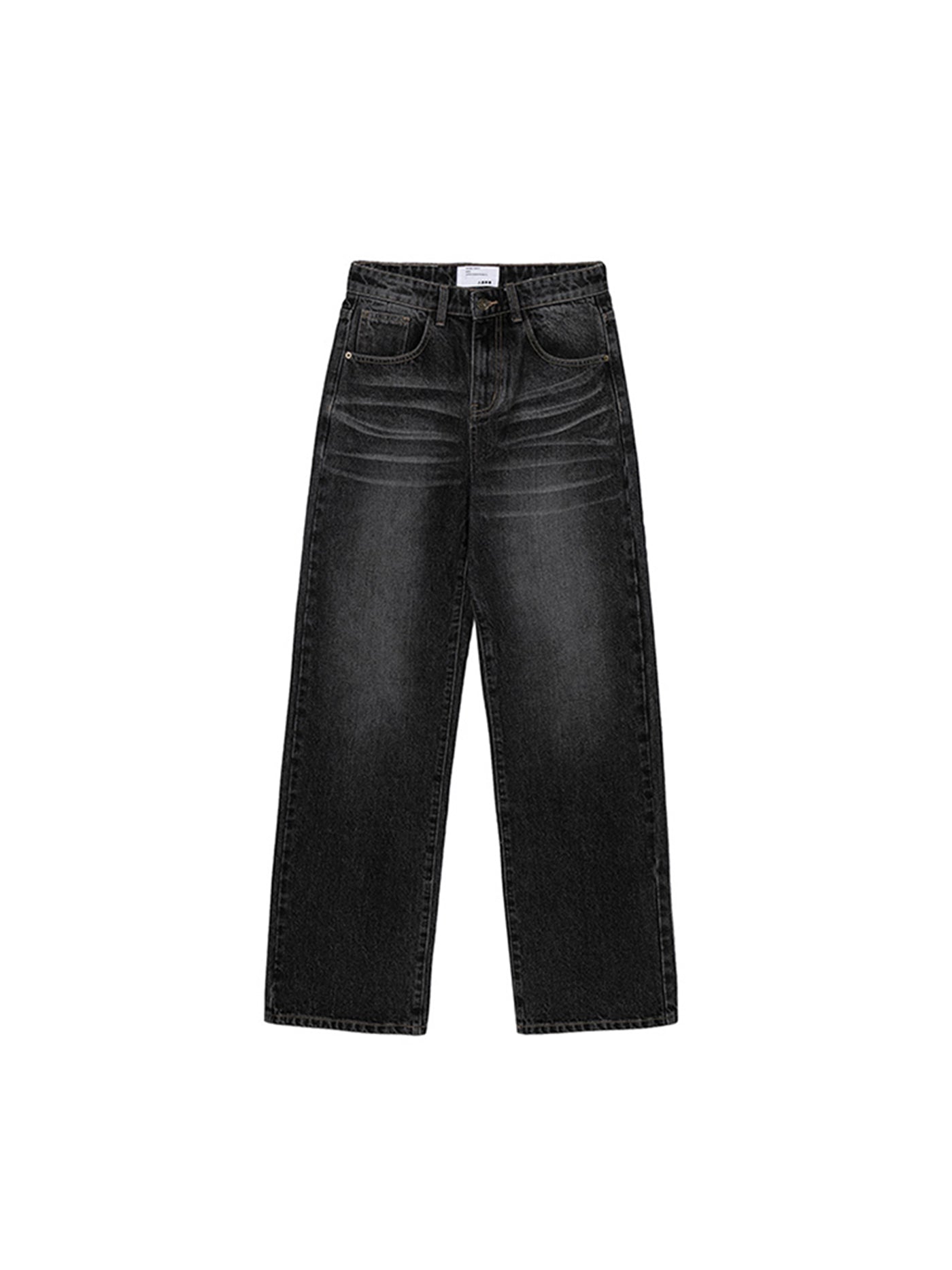 Classic Black Straight Leg Jeans