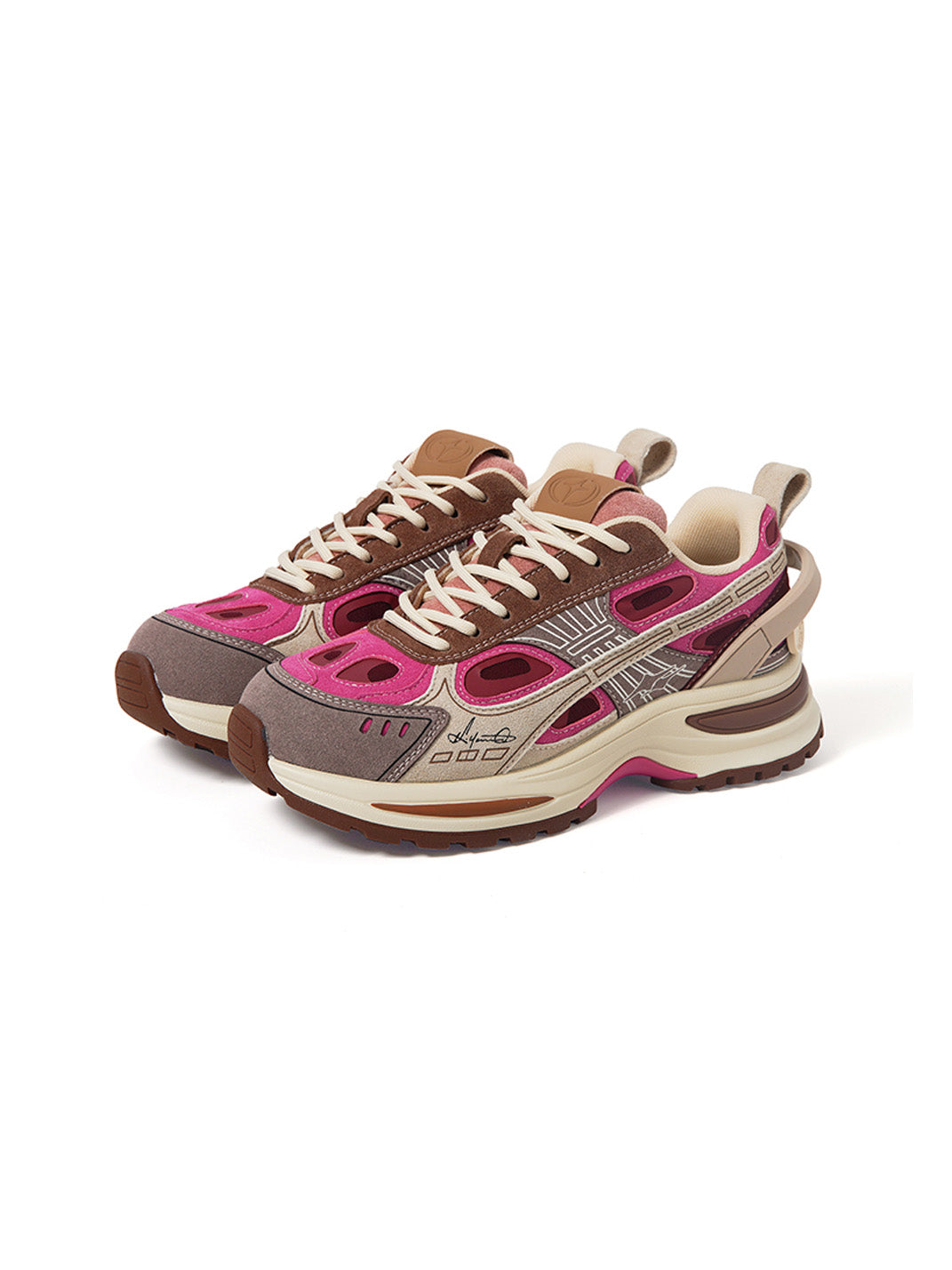 Color Block Chunky Running Sneakers