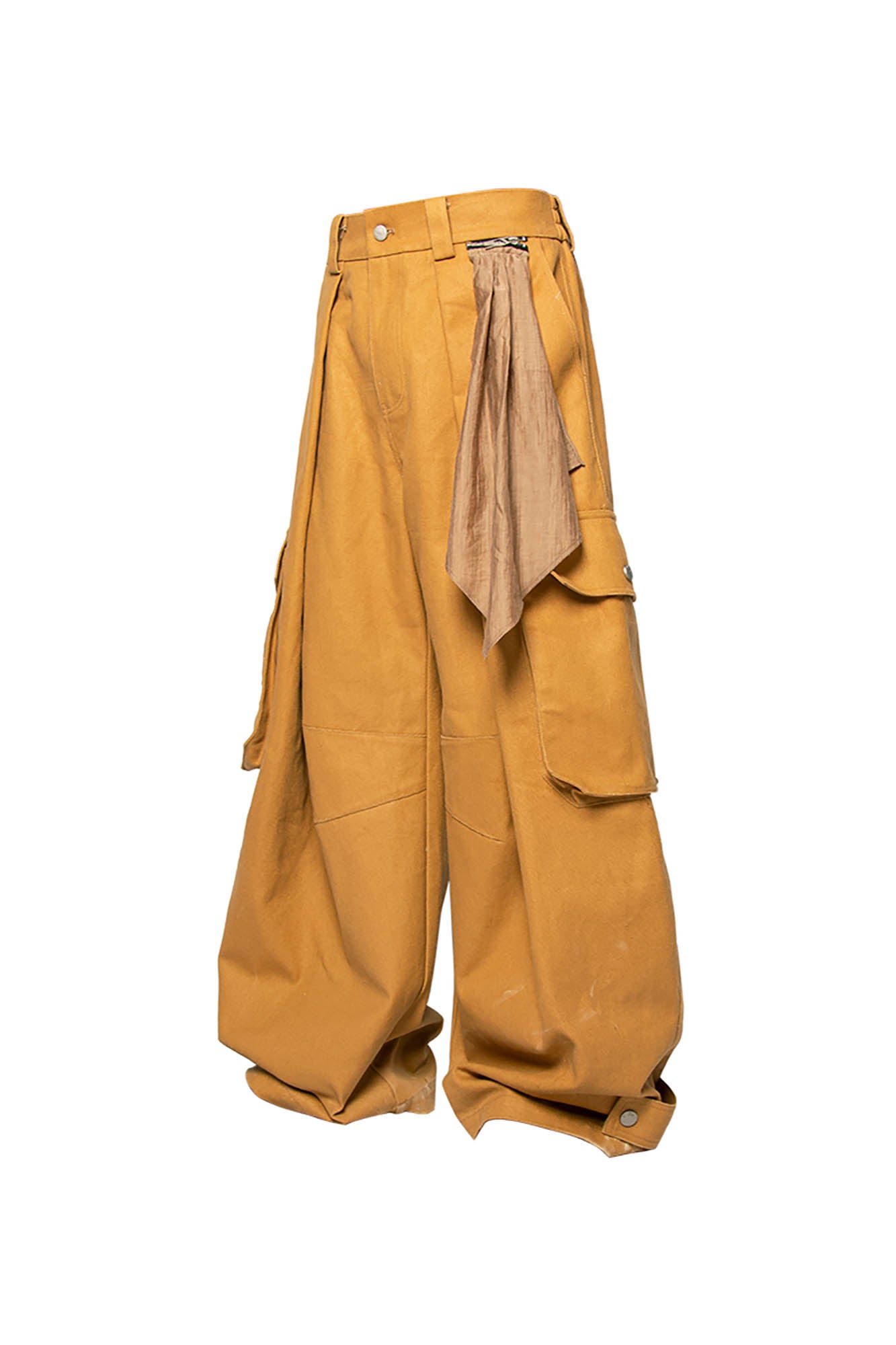 Scarf Cargo Wide Leg Pants