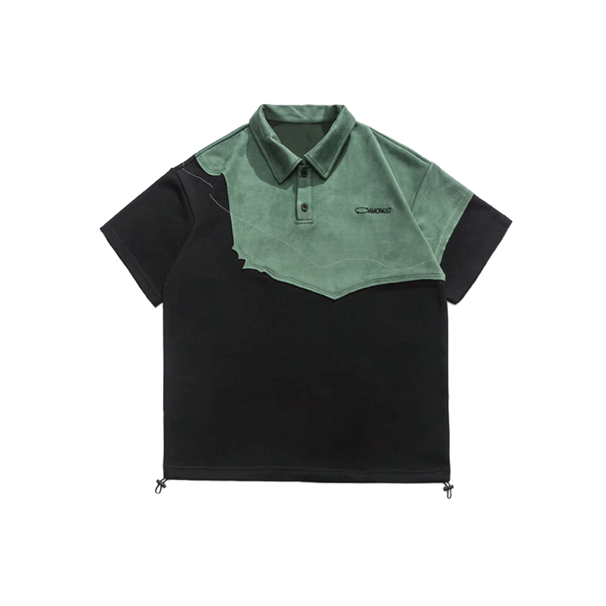 Two-Tone Split Collar Polo