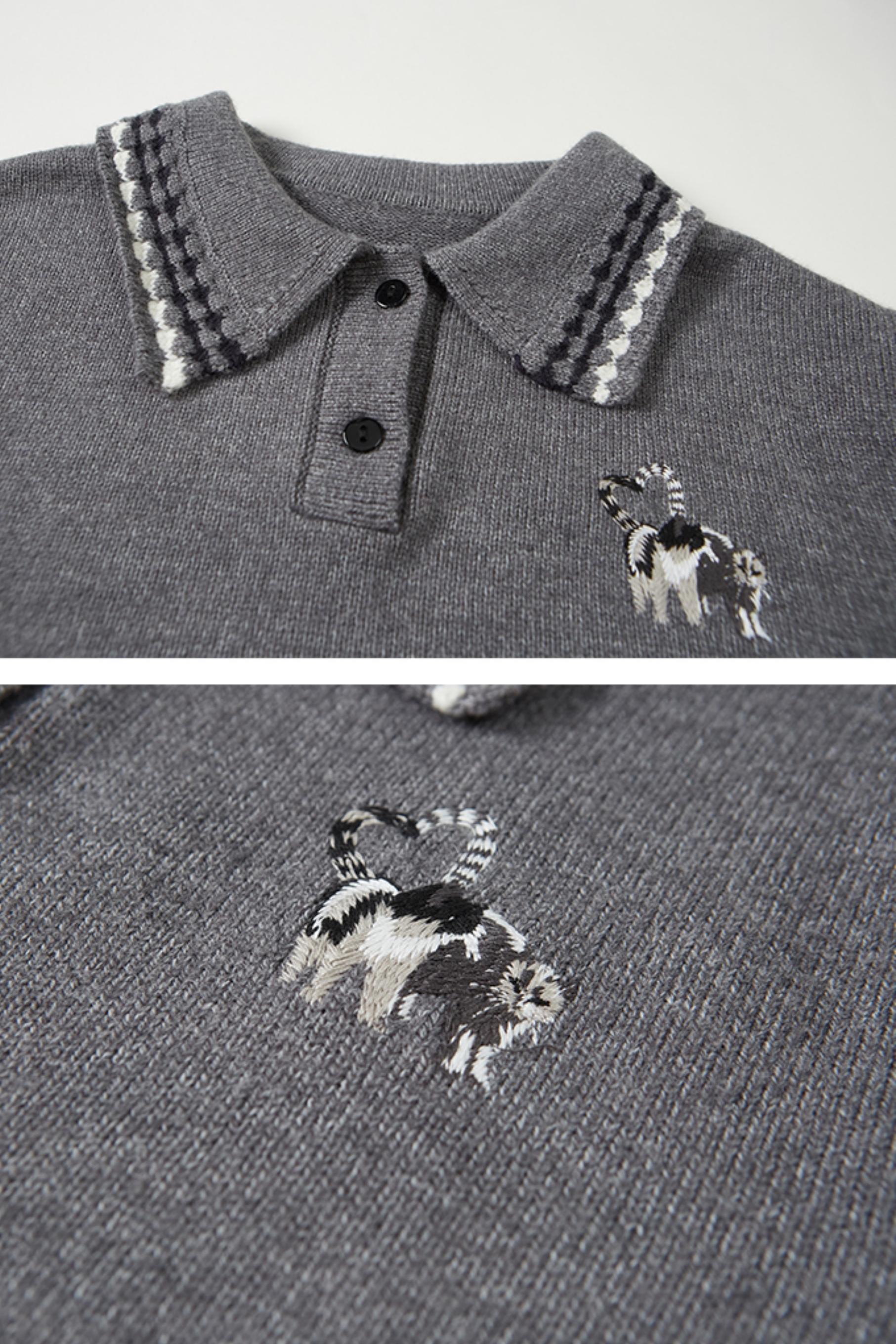 Preppy Horse Polo Sweater