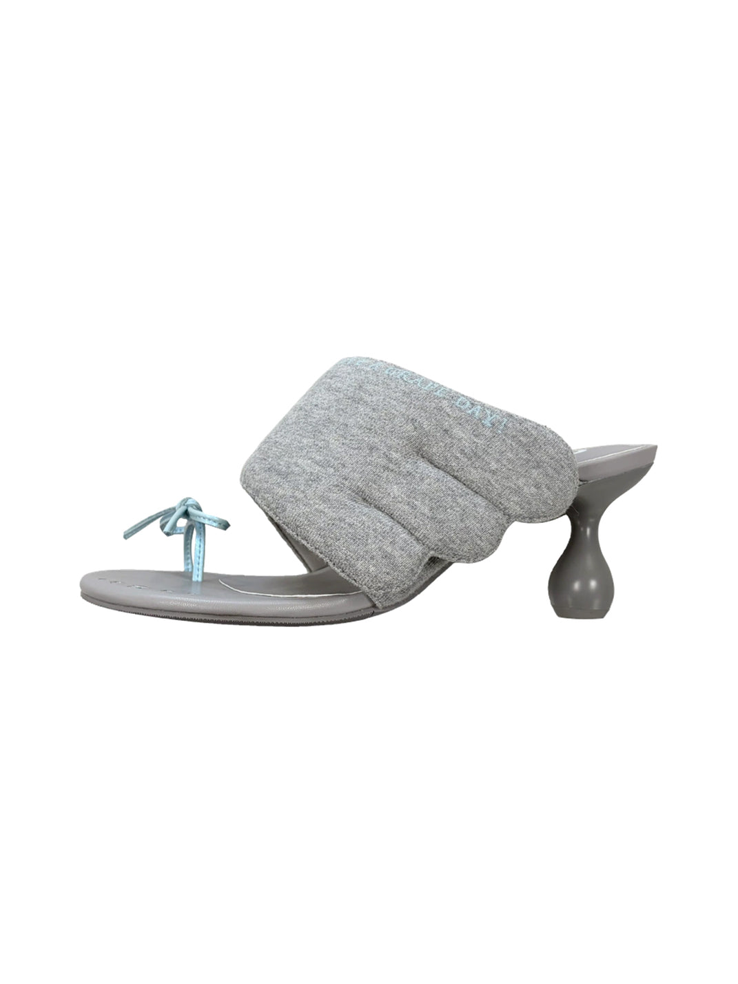 Wing-Bow Sculpted-Heel Toe-Post Sandals - view 1