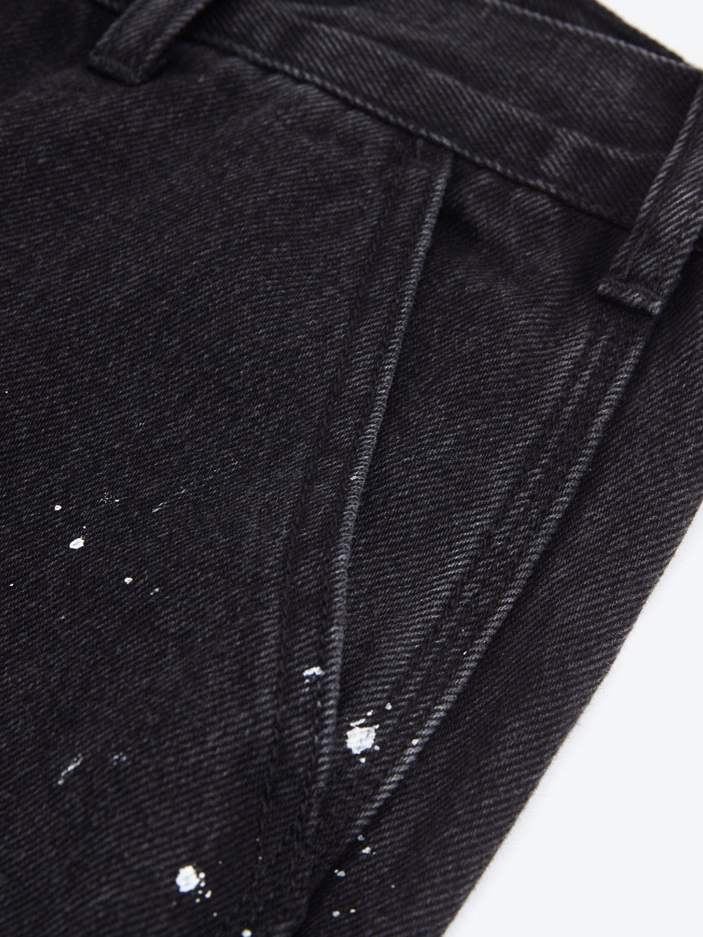 Paint Splatter Black Denim Jeans