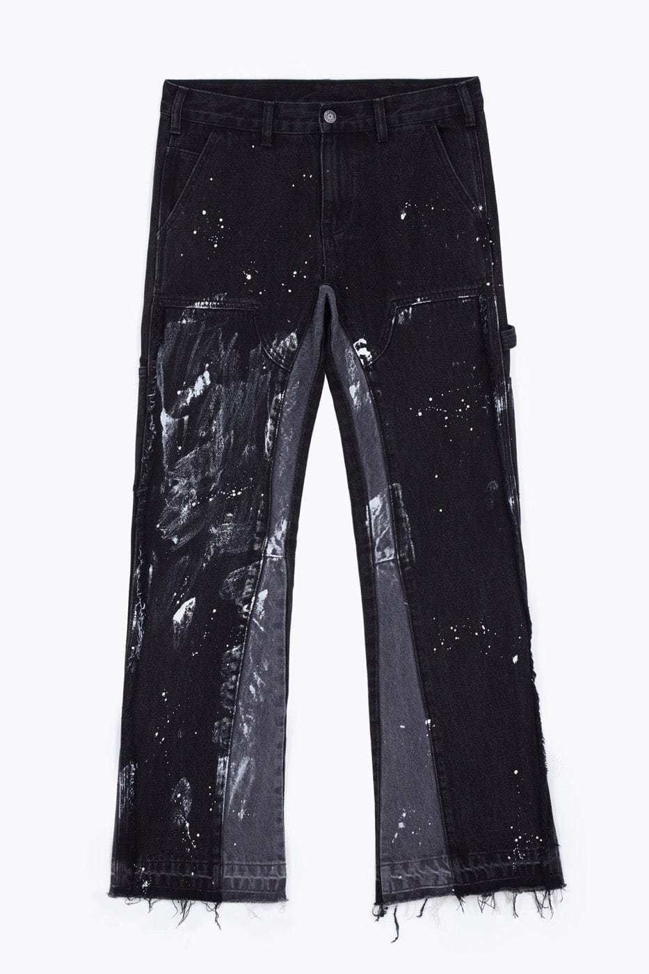 Paint Splatter Black Denim Jeans