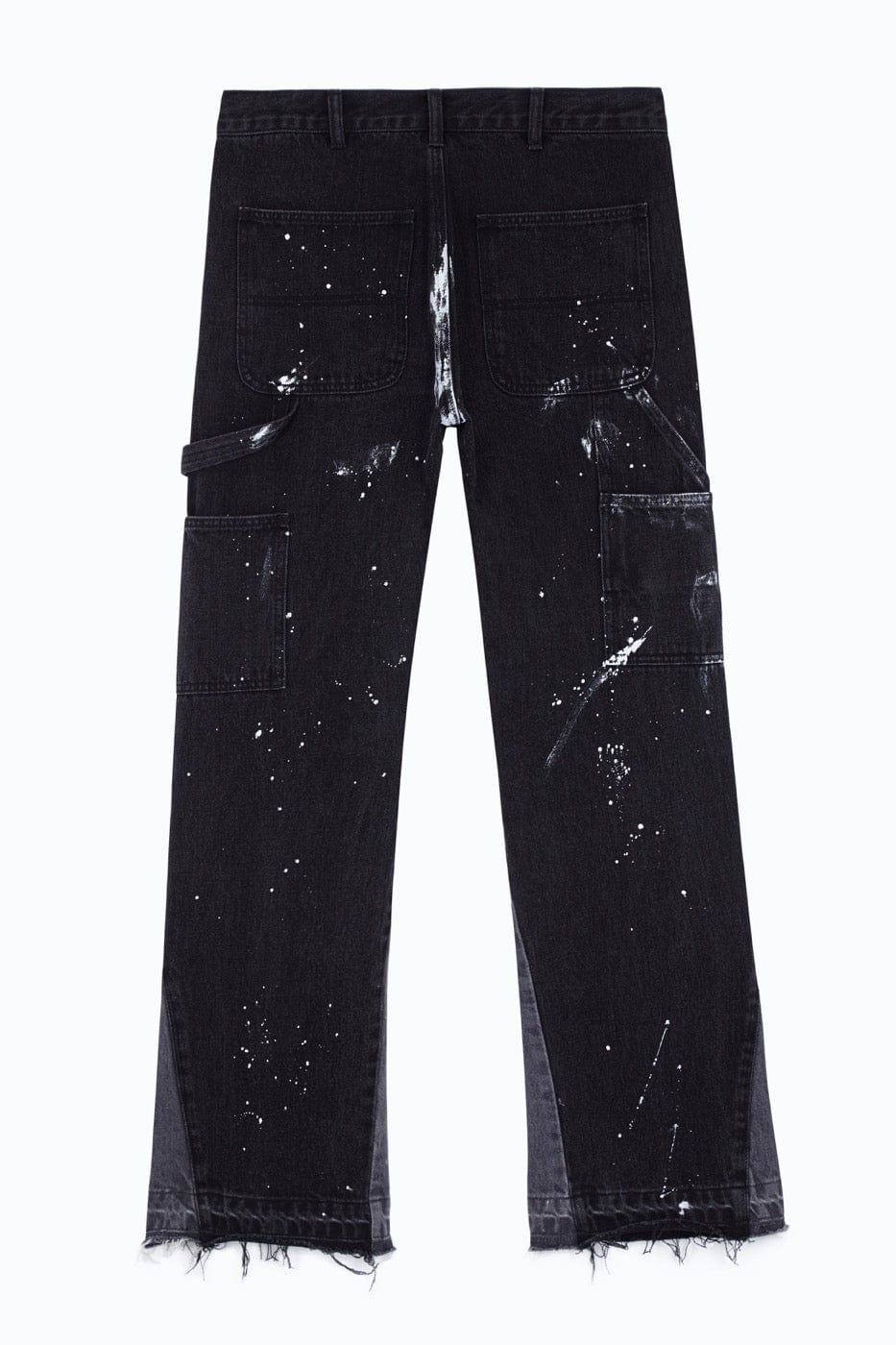 Paint Splatter Black Denim Jeans