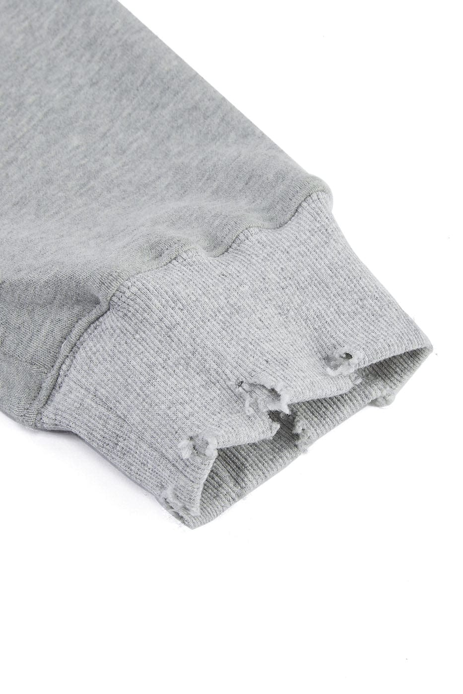 Distressed Edges Long Sleeve Sweatshirt