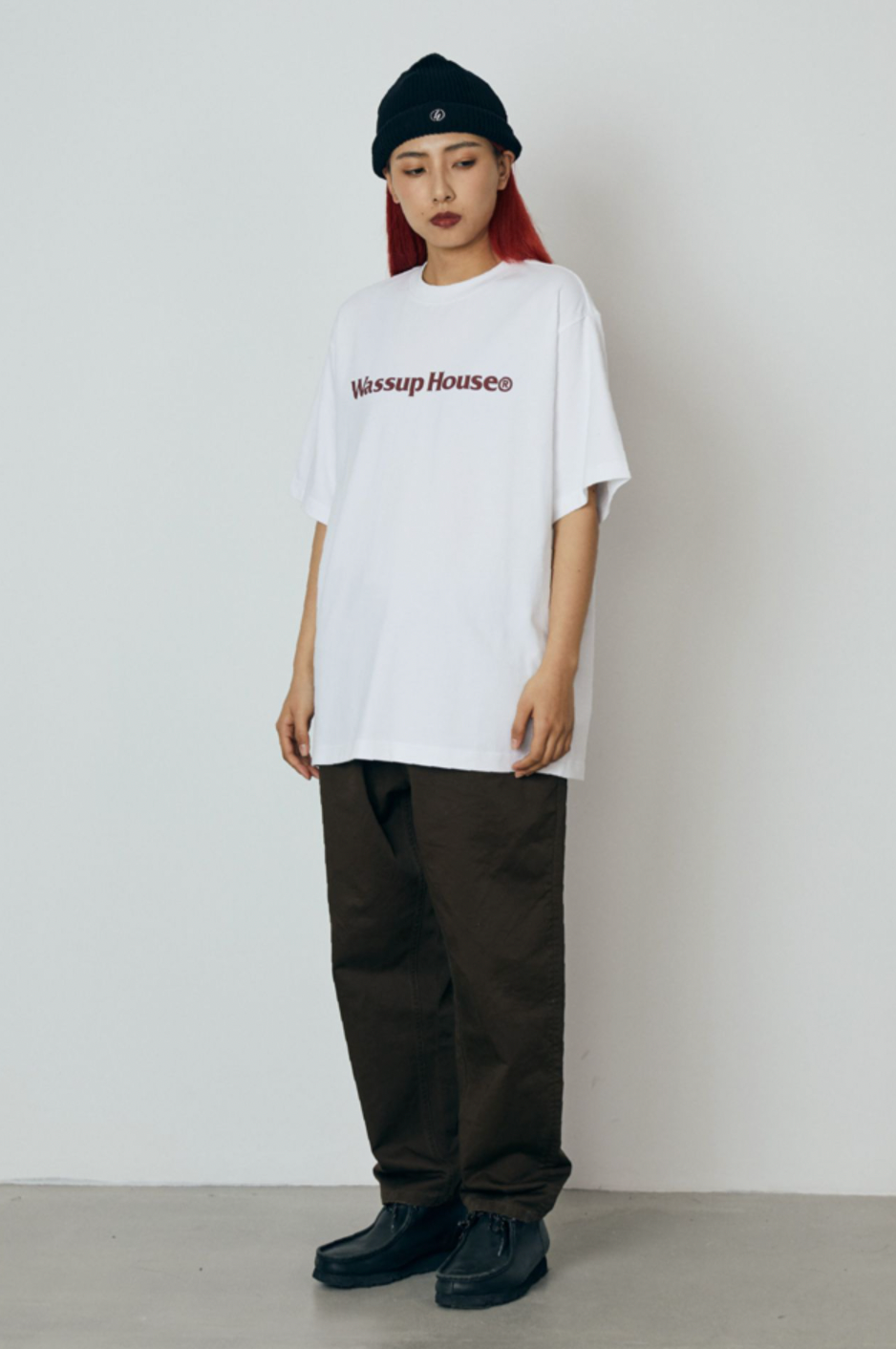 Classic Basic Large Logo Print Tee - chiclara