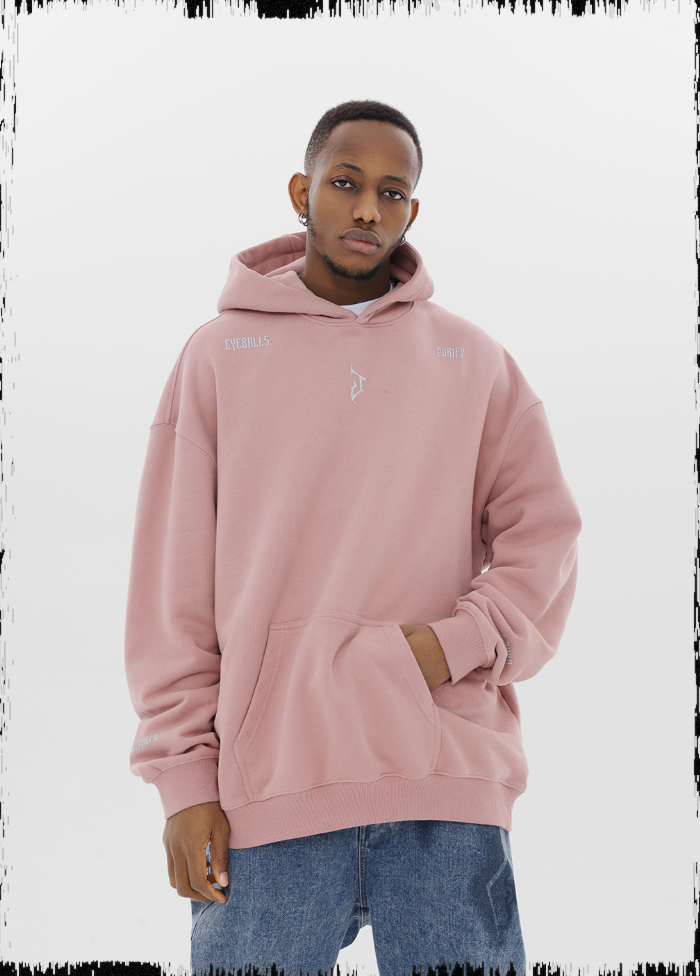 Hoodie with Basic Logo Print - chiclara