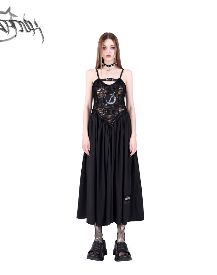 PINKSPINK Mystical Moon Maxi Dress - Black