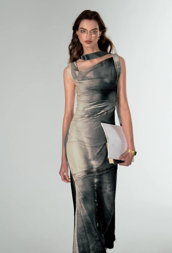 Gradient Color Maxi Dress - chiclara