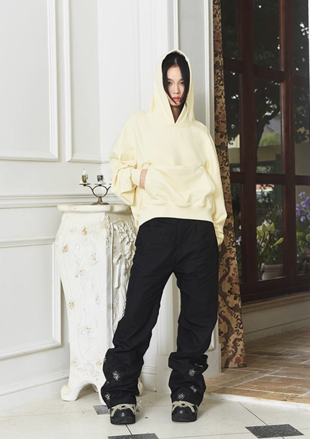 Convertible Double Pocket Deformable Hoodie - chiclara