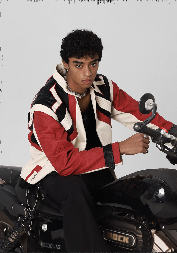 Deconstructed Racing Motorcycle Jacket - chiclara