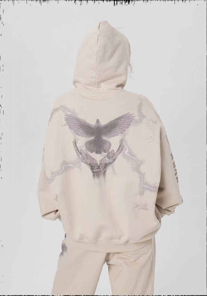 Thunder Bird Printed Hoodie - chiclara