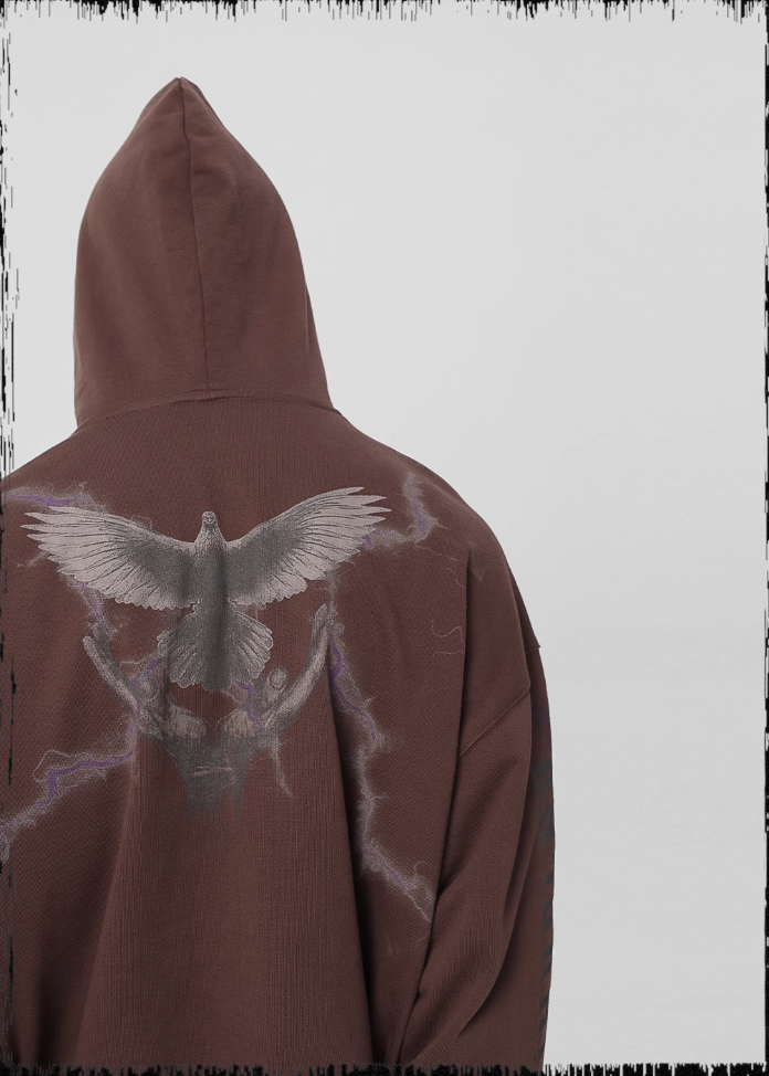 Thunder Bird Printed Hoodie - chiclara