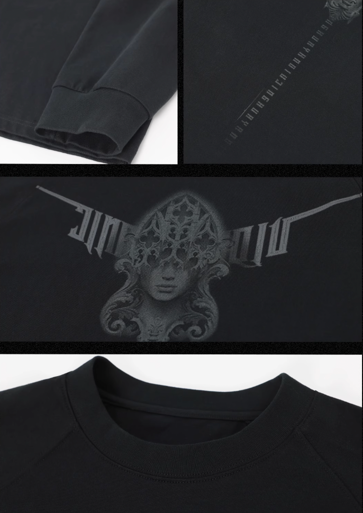 3D Stretch Printed Long Sleeve T-Shirt - chiclara