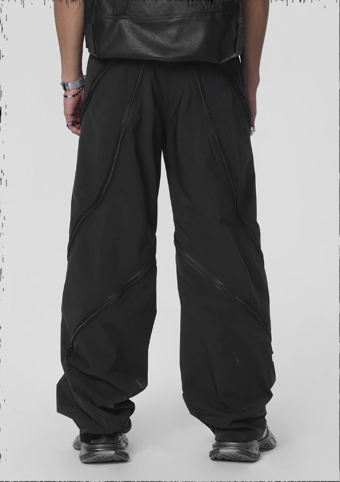 Paratrooper Functional Zipper Pants - chiclara