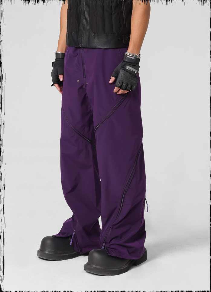 Paratrooper Functional Zipper Pants - chiclara