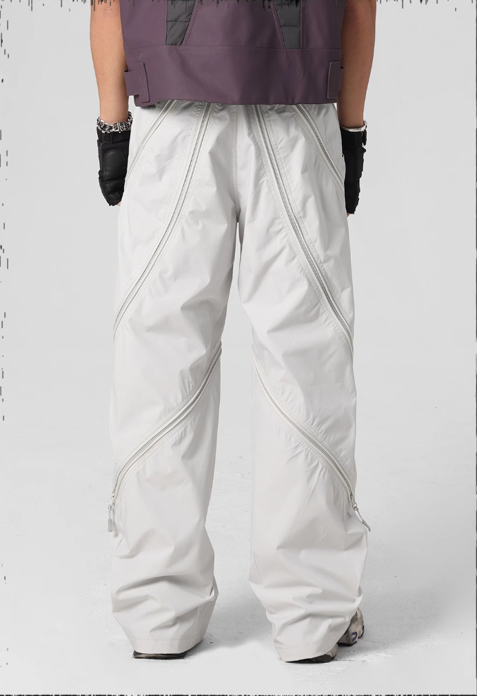 Paratrooper Functional Zipper Pants - chiclara