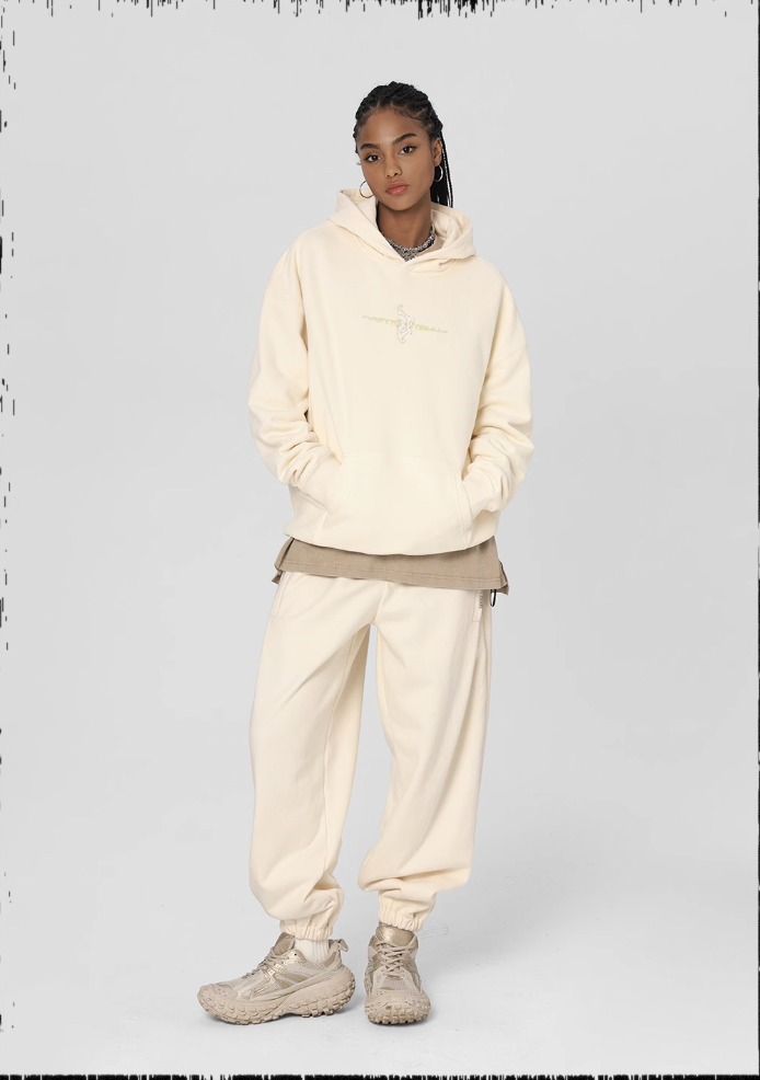 Loose Embroidery Sweatpants - chiclara